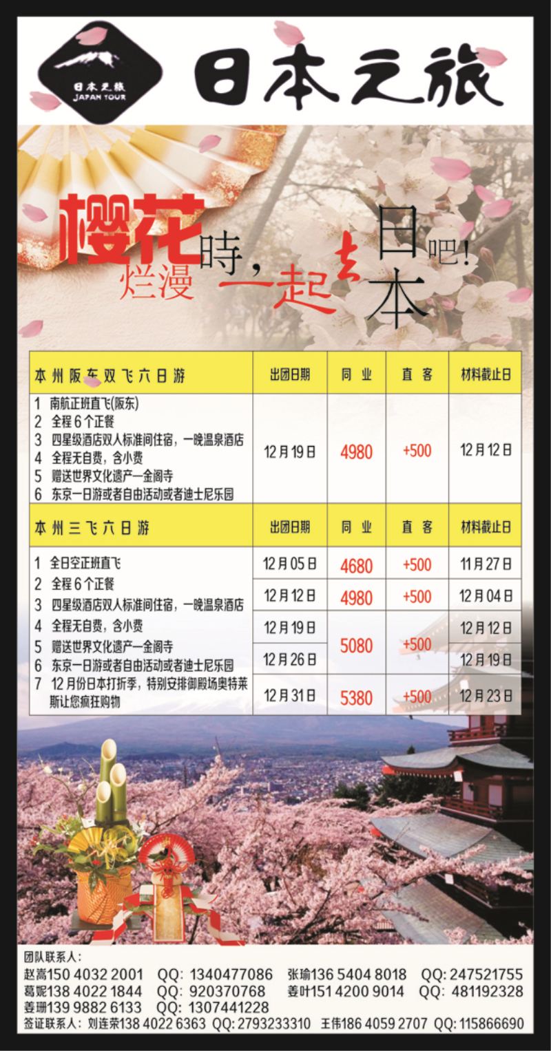 日本之旅侧条