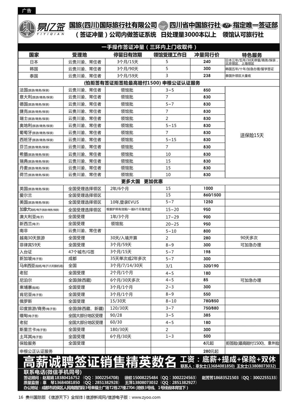 16  四川国际旅行社有限公司-易亿签签证中心