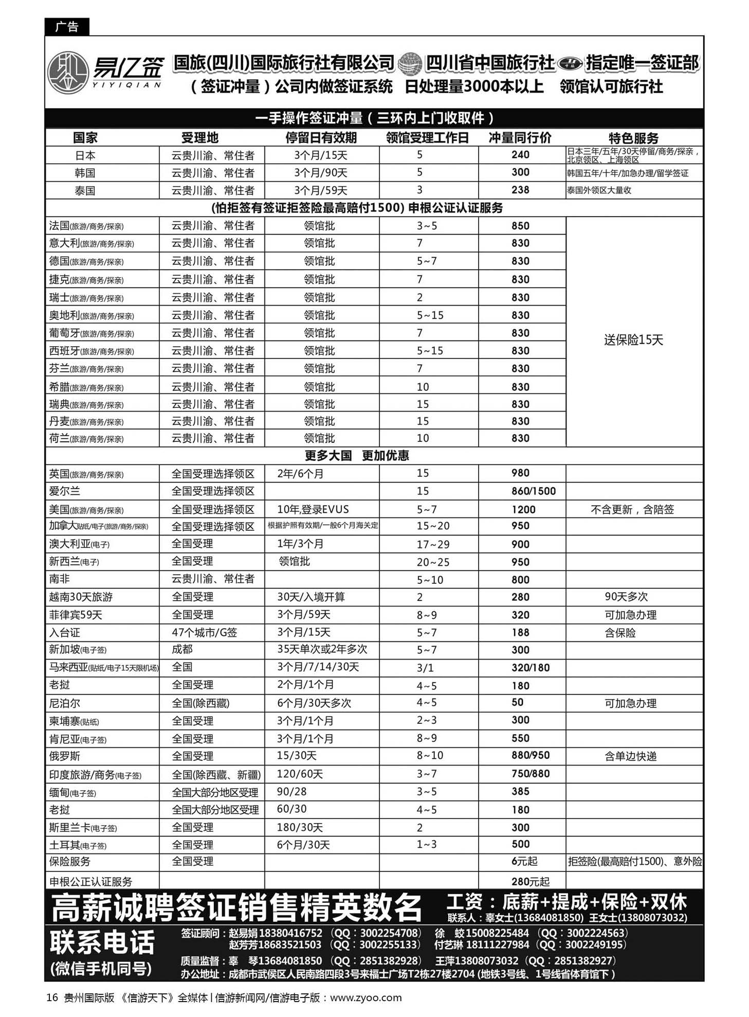 16  四川国际旅行社有限公司-易亿签签证中心