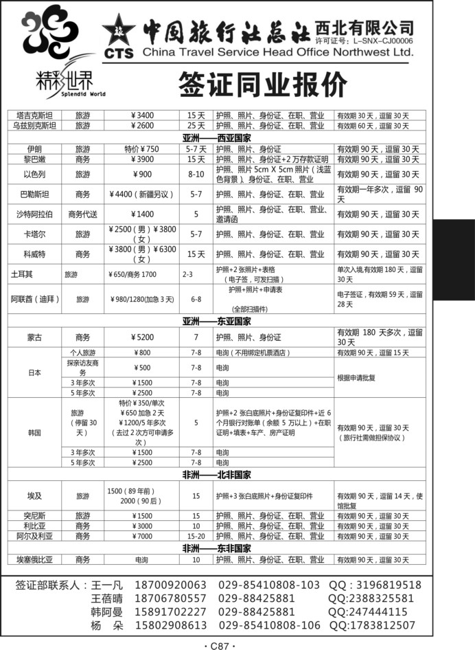 C87-签证-中旅西北1-4
