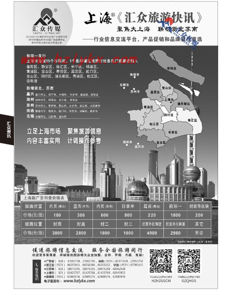 262.上海版《汇众旅游快讯》简介